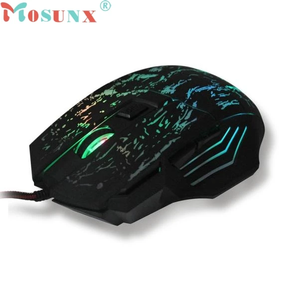 Mosunx Simplestone цветной светодиодный оптический Проводная игровая мышь 5500 DPI USB Мыши
