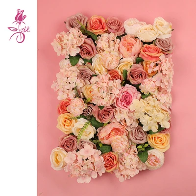 40*60 см DIY свадебный фон искусственный цветок настенная панель Роза Гортензия макет студия окна рождественские вечерние украшения цветок арка - Цвет: 029