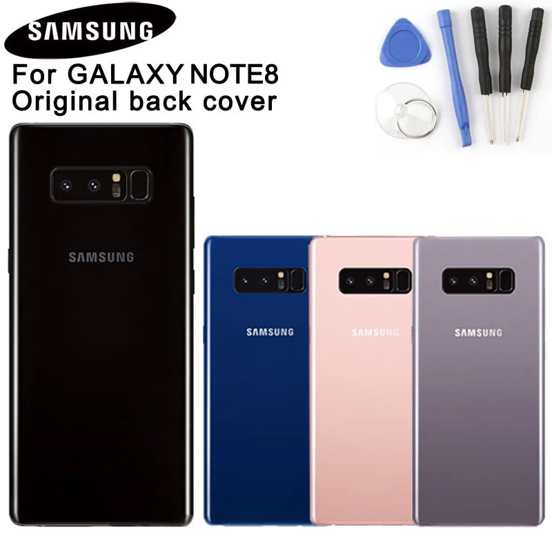 Оригинальные чехлы для Samsung GALAXY Note8 Note 8 N9500 N9508 SM N950F стеклянный корпус Бесплатные
