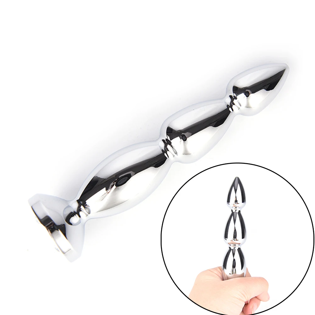 Long Butt Plug Erotic Products Prostate Massage Metal Anal Beads Big Size Jewel Adult Sex Toys for Women and Men | Красота и здоровье