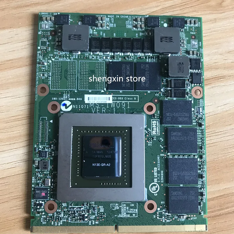 GTX670MX GTX 670M VGA видеографическая карта 2GB N13E-GR-A2 для ноутбука MSI GT60 GT683 GT70 MS-1762 GDDR5 |