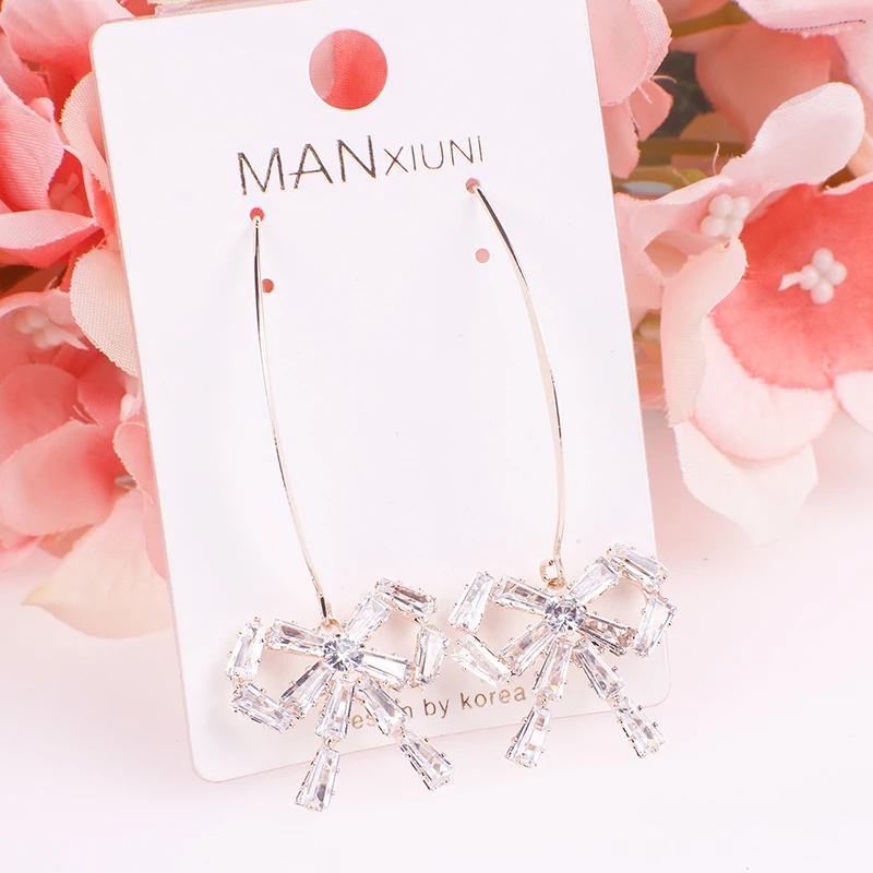 Manxiuni женские модные серьги с бусинами для женщин серьги с большим цветком женский подарок кубический циркон oorbellen