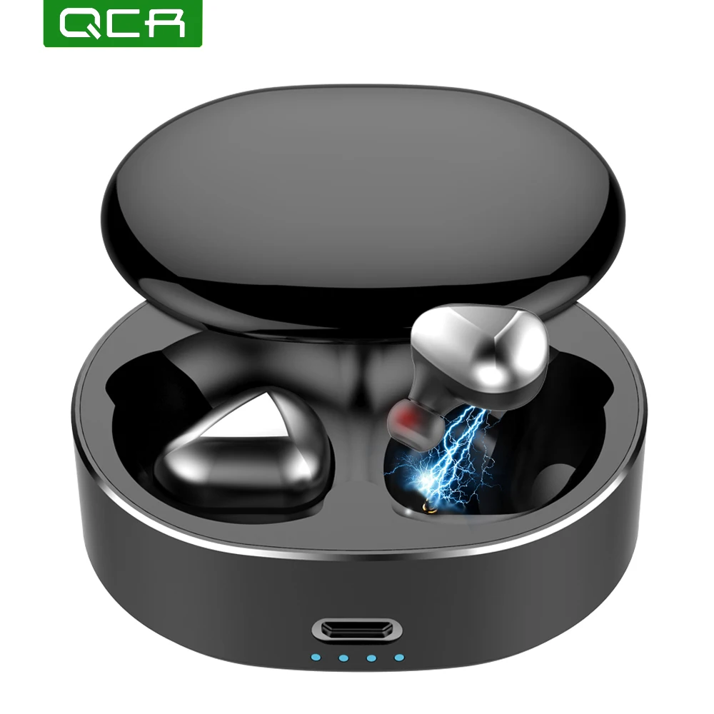 QCR HiFi 6D стерео Bluetooth 5 0 TWS беспроводные наушники IPX6 водонепроницаемые спортивные