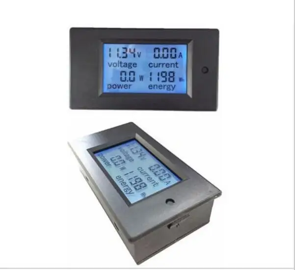 DC 6 5-100 в 100A LCD комбинированный измеритель напряжения тока кВт/ч ватт панельный
