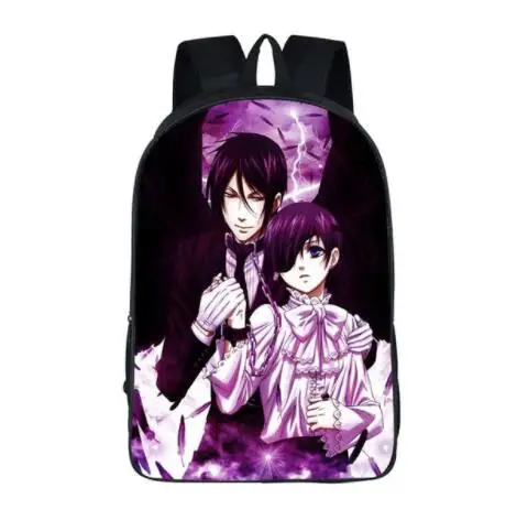 Японского аниме Black Butler рюкзак детей школьные сумки мультфильм подросток рюкзаки