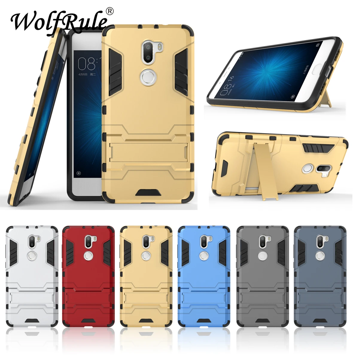 

For Cover Xiaomi Mi5S Plus Case for Xiaomi Mi5S Plus Silicone Rubber Robot Armor Hard Back Phone Cover Case for Xiaomi Mi5S Plus