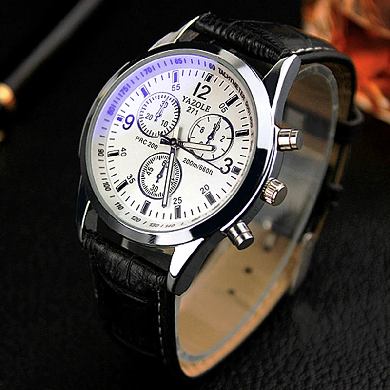 New YAZOLE Watch Men Top Brand Luxury Blue Glass Men's Fashion Waterproof Sport Watches Clock Saat Relogio Masculino | Наручные часы