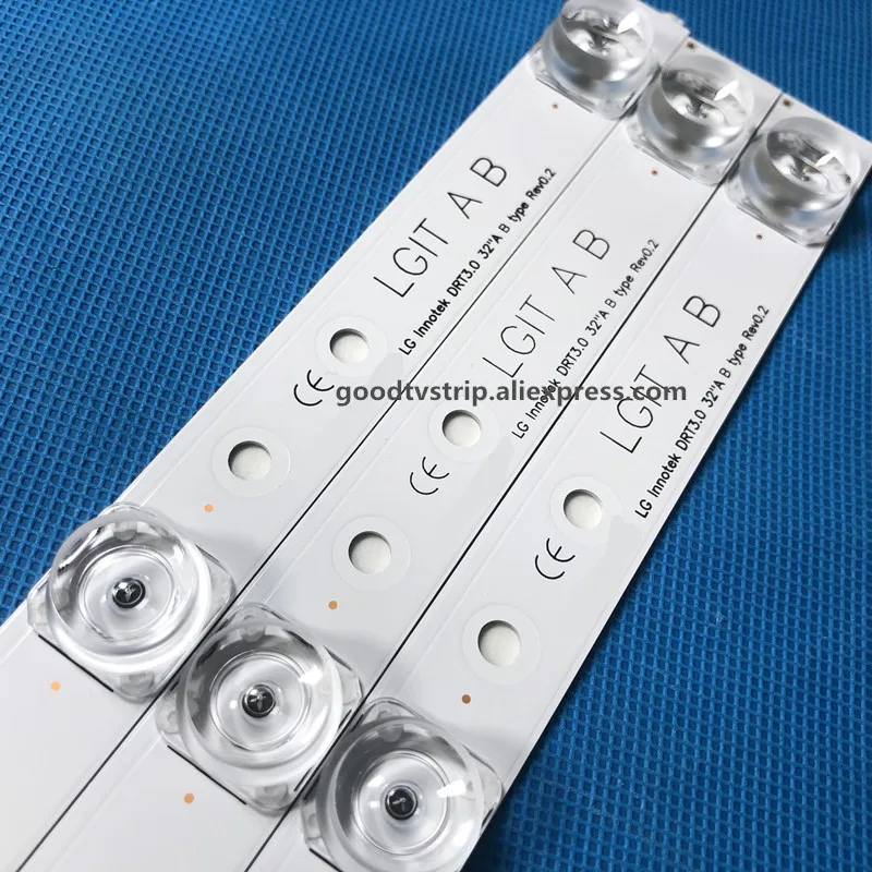 15PCS LED backlight strip Perfect Replacement for lv320DUE 32LF5800 WOOREE A B 32 Inch DRT3.0 32 6920L-0418D 6920L-0419D