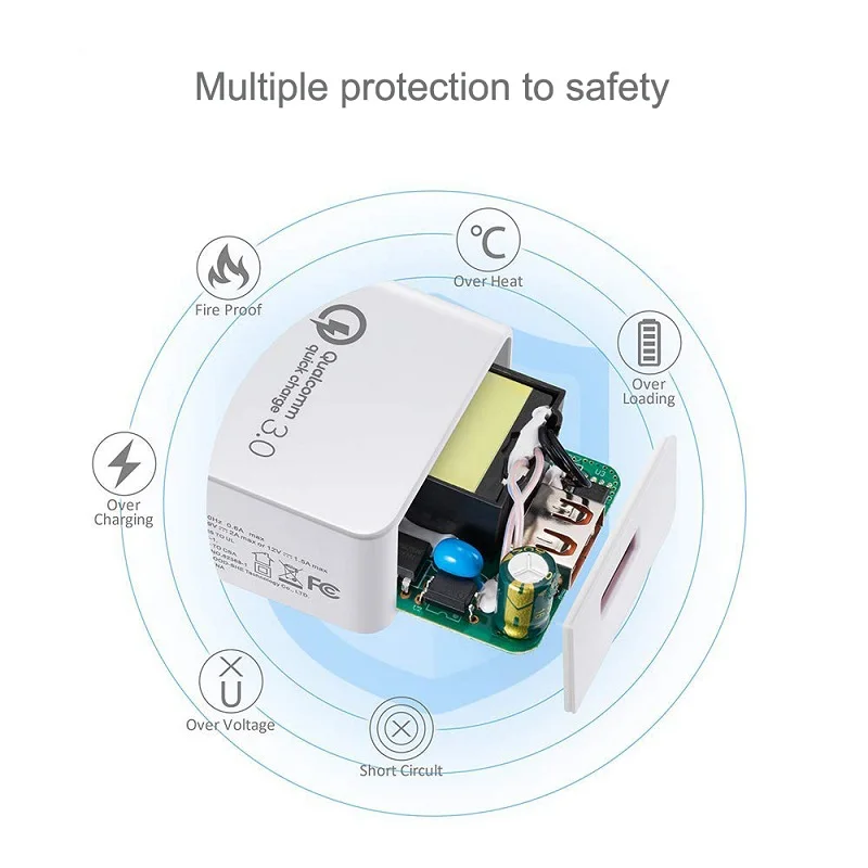 Устройство для быстрой зарядки Untoom быстрое зарядное устройство 3 0 QC3.0 QC2.0 18 Вт