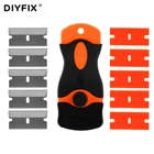 DIYFIX LOCA очиститель клея УФ скребок нож для телефона ЖК сенсорный экран остатки клея для очистки набор инструментов для ремонта с лезвиями 10 шт.