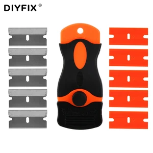 DIYFIX LOCA очиститель клея УФ скребок нож для телефона ЖК сенсорный экран остатки клея для очистки набор инструментов для ремонта с лезвиями 10 шт.