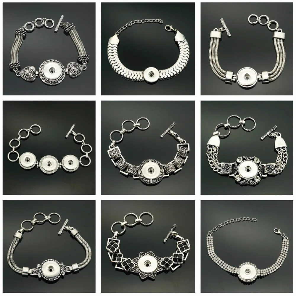 Модные красивые браслеты в стиле панк из металлического сплава Стразы с узором