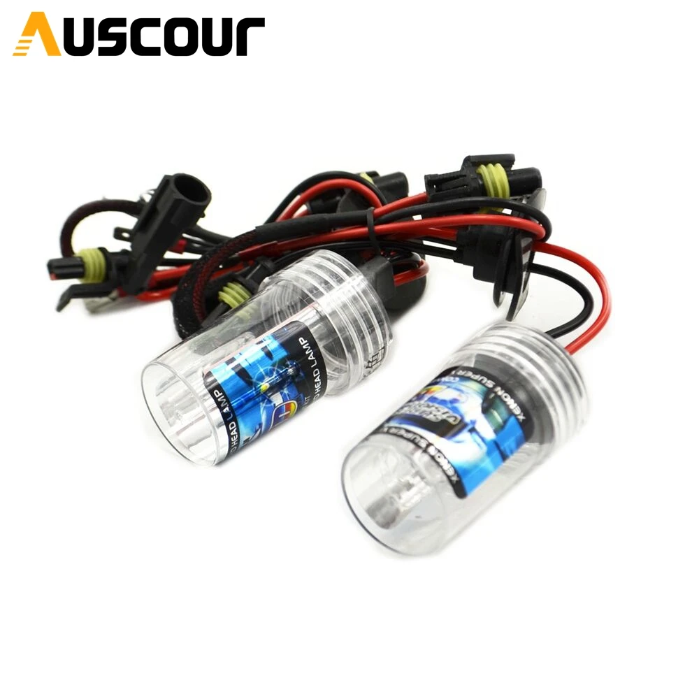 2 шт. 35 Вт AC 9006 hid ксеноновая лампа автомобиля мотоциклетная комплект объектив