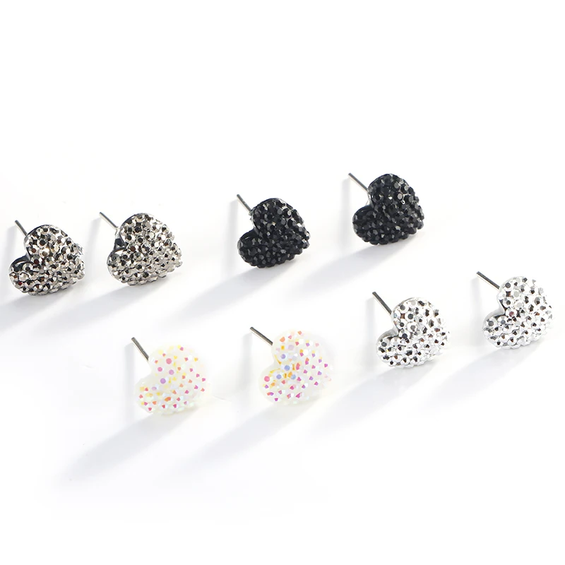 Новый стиль сердце Форма серьги для женщин Горячая распродажа! Симпатичные