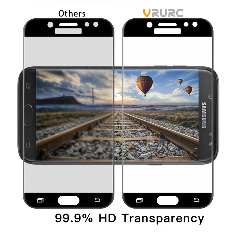 Vrurc Экран протектор для Samsung Galaxy J5 2017 j530 j530f закаленное Стекло 5D полное покрытие
