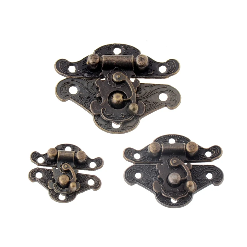 Бесплатная доставка-1 набор антикварных защелок застежки деревянные замок для