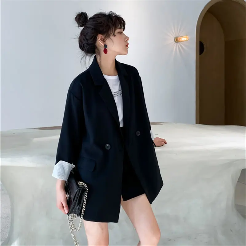 

Alien Kitty Hot Sale New Style Solid Autumn 2021 Casual Blazers Female Coat Office Lady Long Sleeve Suit Black Jacket Plus Size