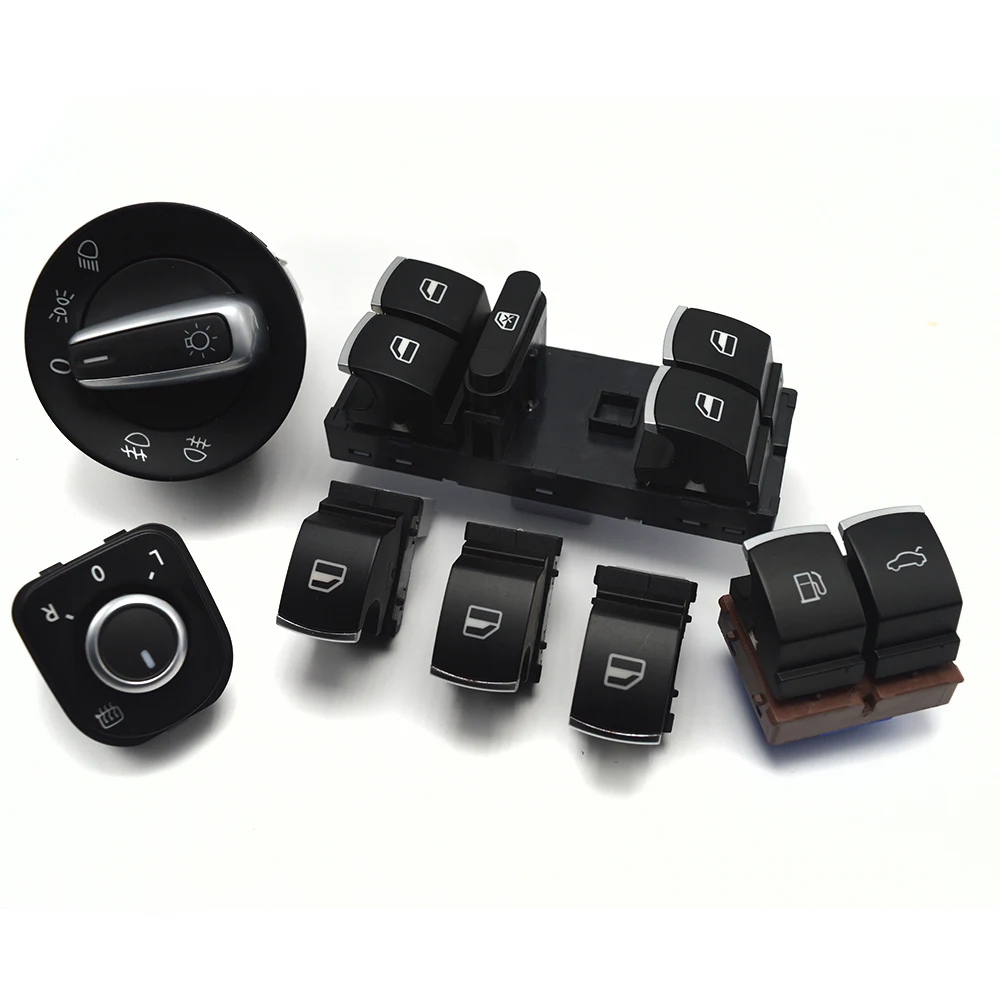 

7 шт., кнопки переключателя для передних фар Volkswagen VW Passat B6 35D959903 5nd9565b 5ND941431A