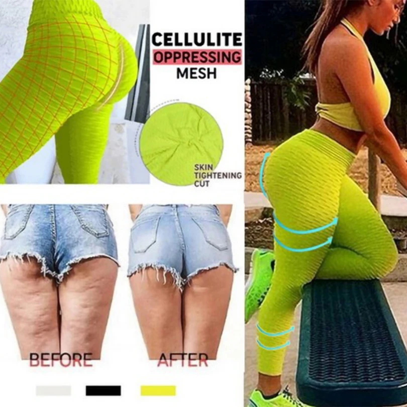 Сексуальные Высокая талия женские Леггинсы спортивные белые бедра спандекс