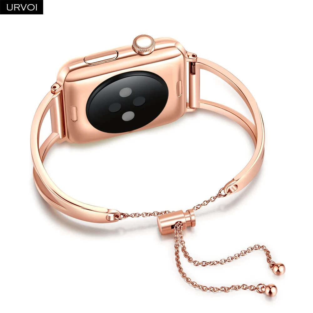URVOI ремешок для Apple Watch манжета из нержавеющей стали iWatch девушка мода запястье