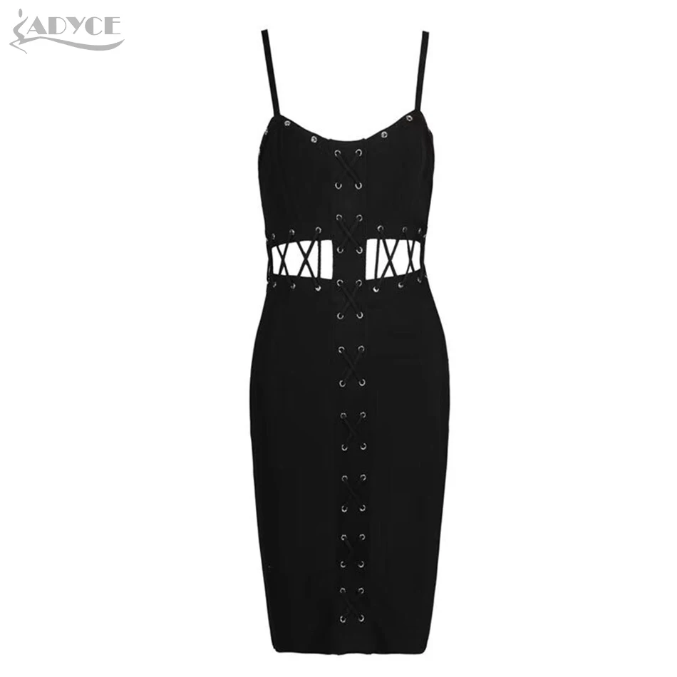 Adyce летнее облегающее Бандажное платье для женщин Vestidos Verano 2019 Сексуальная
