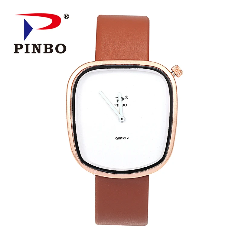 New Luxury Brand Rectangle Casual Quartz Watch Men Business Leather Strap Watches Relogio Masculino Military 2-pin Wrist | Наручные часы