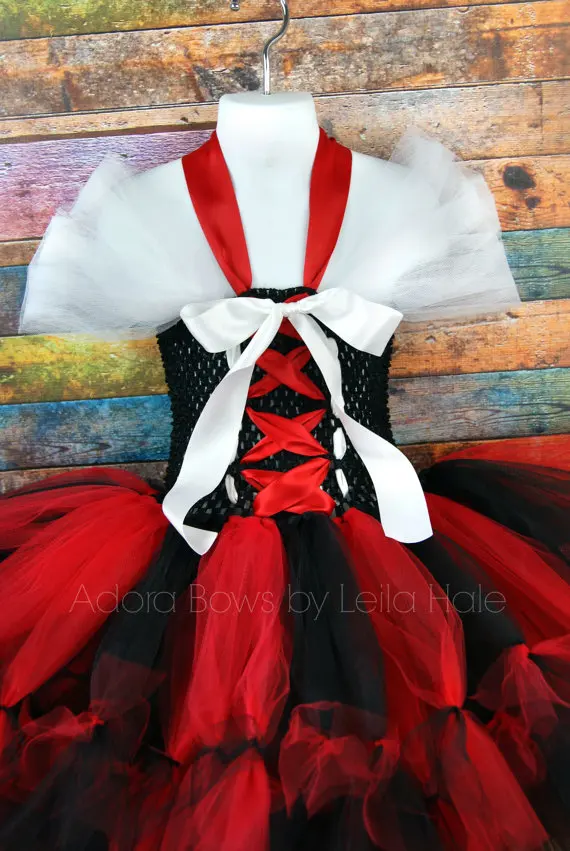 Детское платье-пачка пирата для костюмированной вечеринки девочек на Хэллоуин