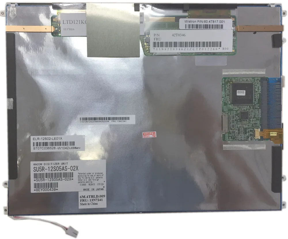 

ЖК-экран LTD121KC9B с сенсорным экраном, дигитайзер для планшета IBM LENOVO X60 TABLET X61 TABLET