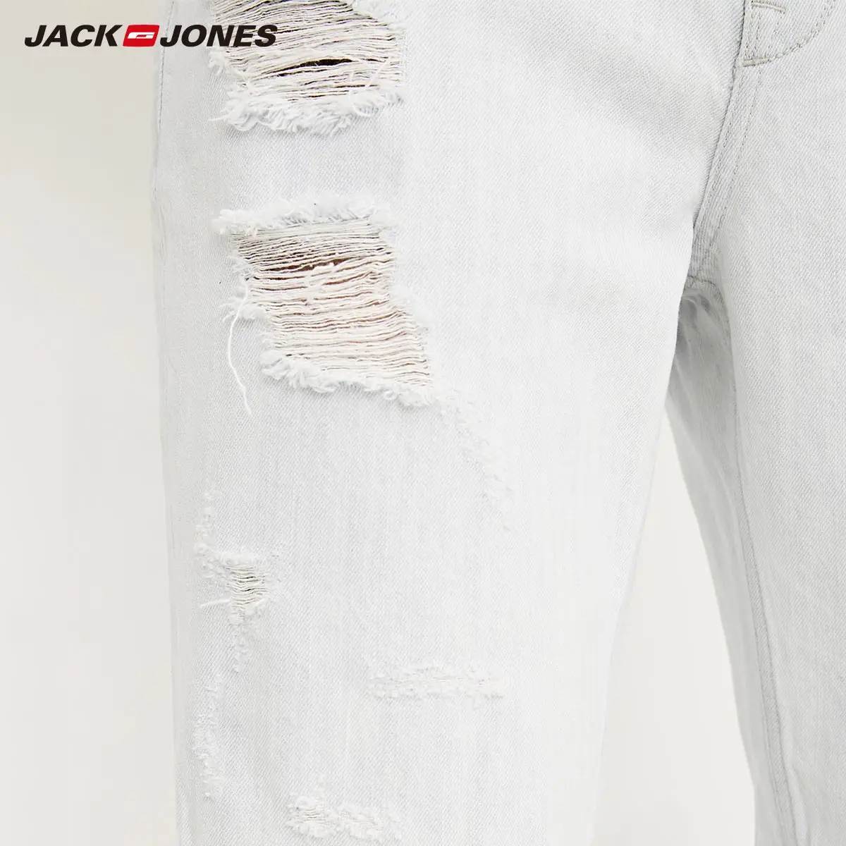 JaJack Jones мужские весенние и летние шорты облегающие рваные джинсовые уличная