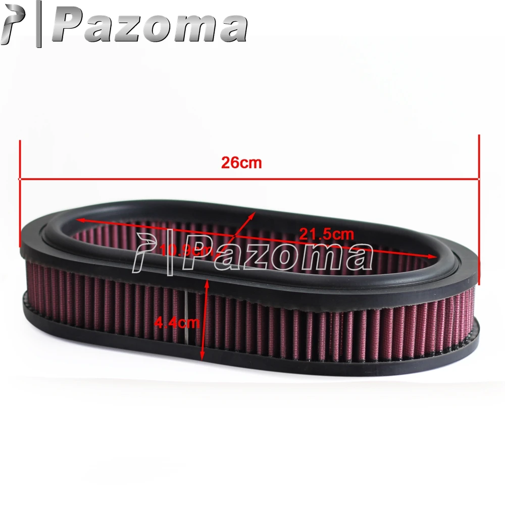 Красный Моющийся воздушный фильтр для мотоцикла Harley FLT 85-99 FXR 84-92 Dyna Super FXD 91-99 Softail