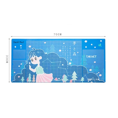 70x30 CM мыши дома Офисный Компьютерный стол коврик Современный Украшение стола Водонепроницаемый подушка для ноутбука Многофункциональный Написание настольные коврики - Цвет: Прозрачный