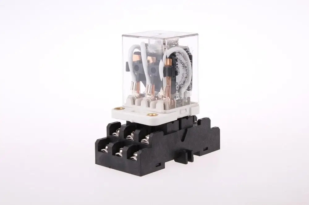 Реле питания катушки с разъемом JQX-38F DC24V 40A 11 Pin 3PDT