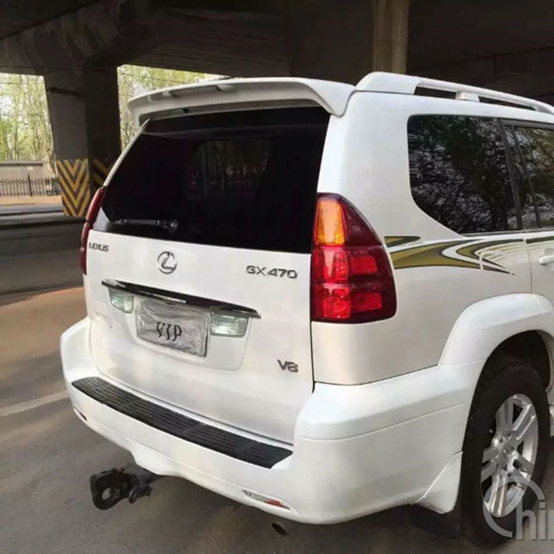 Задний спойлер для Lexus GX470 окрашенный в заводском стиле 2003-2009 со светодиодом 1