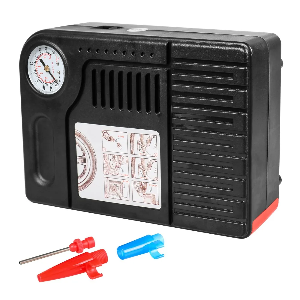 Мини 12 В шин насос воздушный компрессор для автомобилей велосипеды мотоциклов