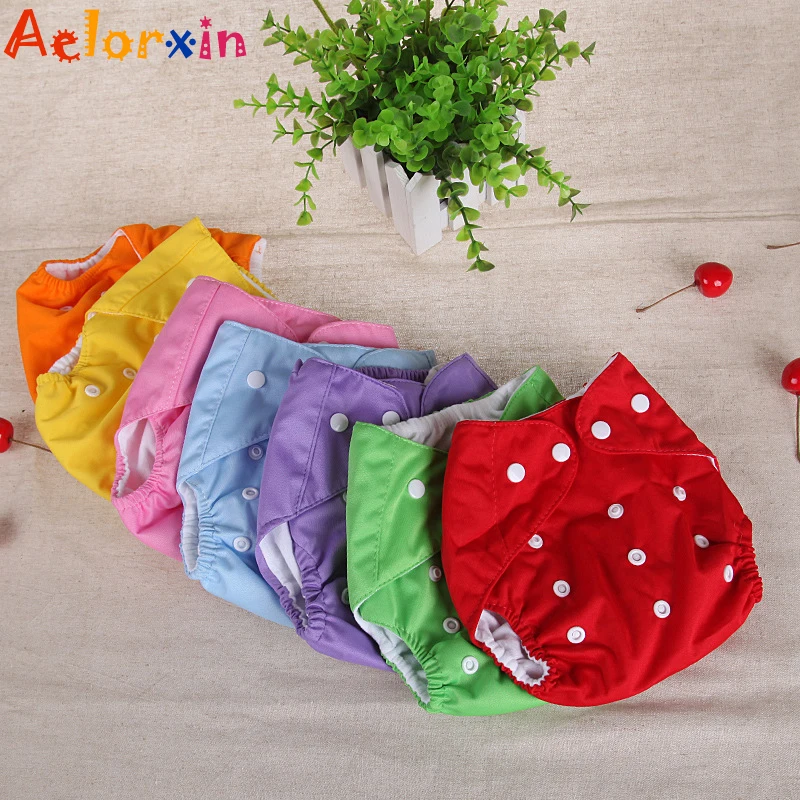 Pa&ntilde;ales reutilizables de algod&oacute;n para beb&eacute;, cubiertas suaves, pantalones de entrenamiento ajustables, impermeables, cambiantes, 1 ud.-0
