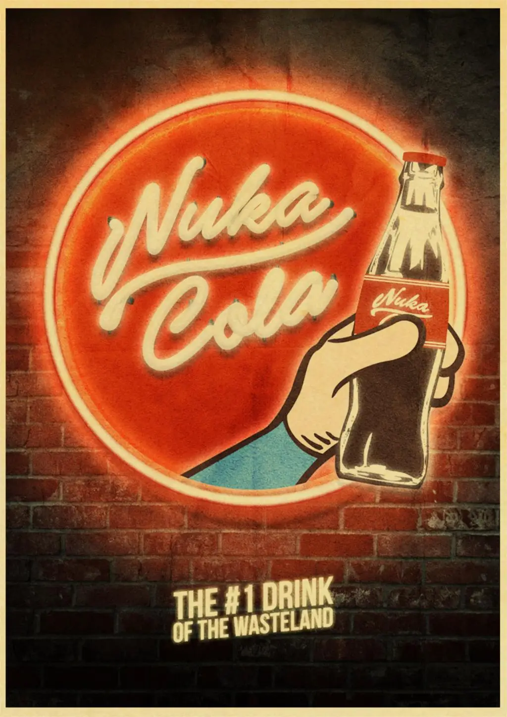 Винтажный бумажный постер Nuka Cola Fallout 2345 настенная живопись украшение для дома 42x30