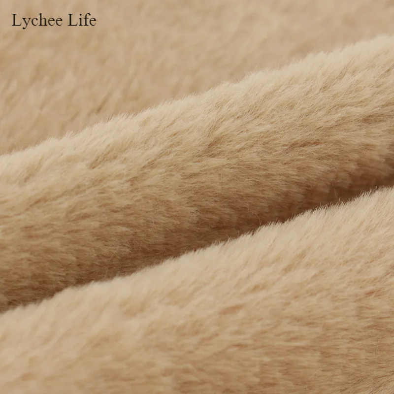 Lychee Life Простой DIY ручной работы имитация меха мягкая ткань для домашнего текстиля