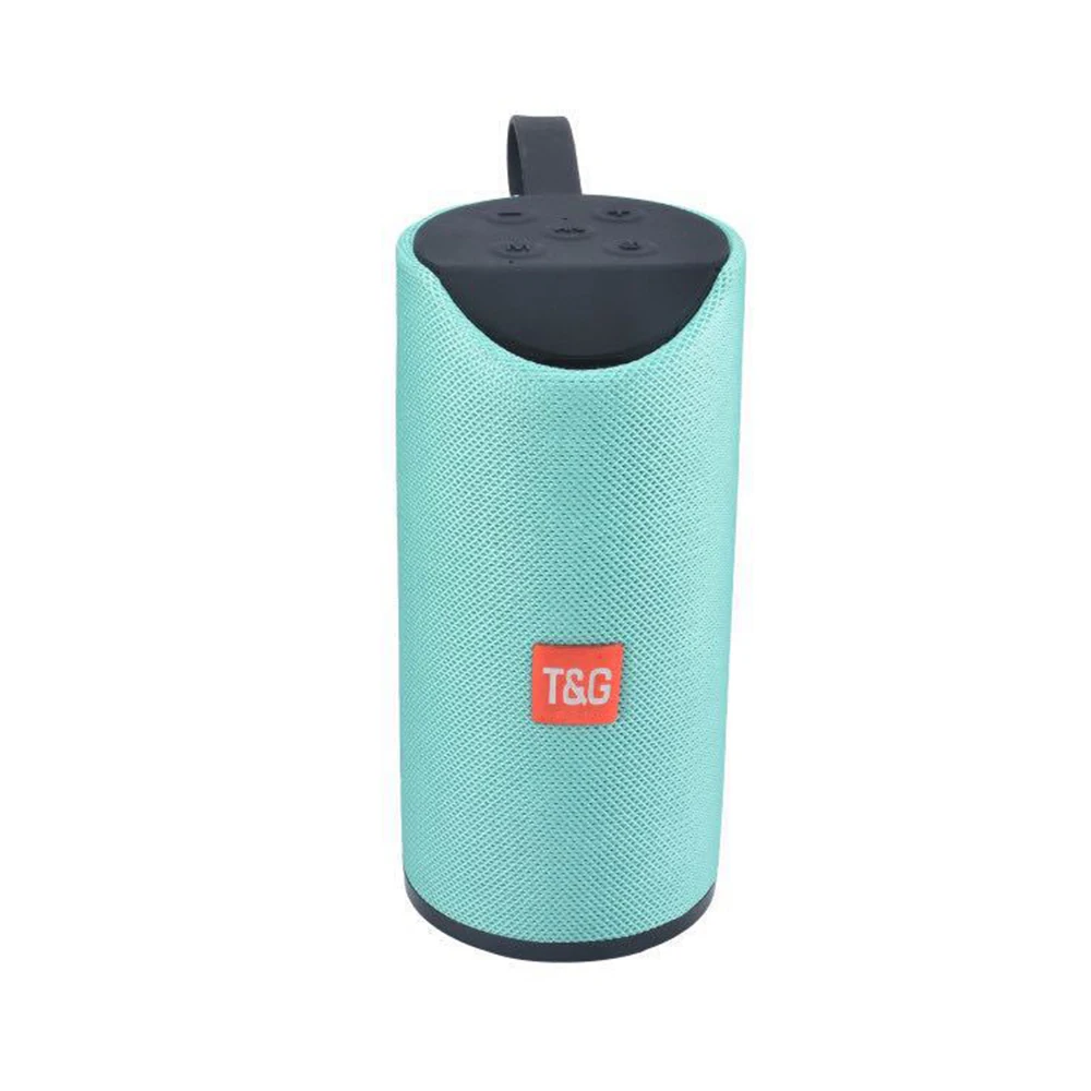Green TG113 Bluetooth динамик портативный Открытый громкий динамик беспроводной мини Колонка 3D 10 Вт стерео Музыка Поддержка FM TF карта бас коробка - Цвет: Green