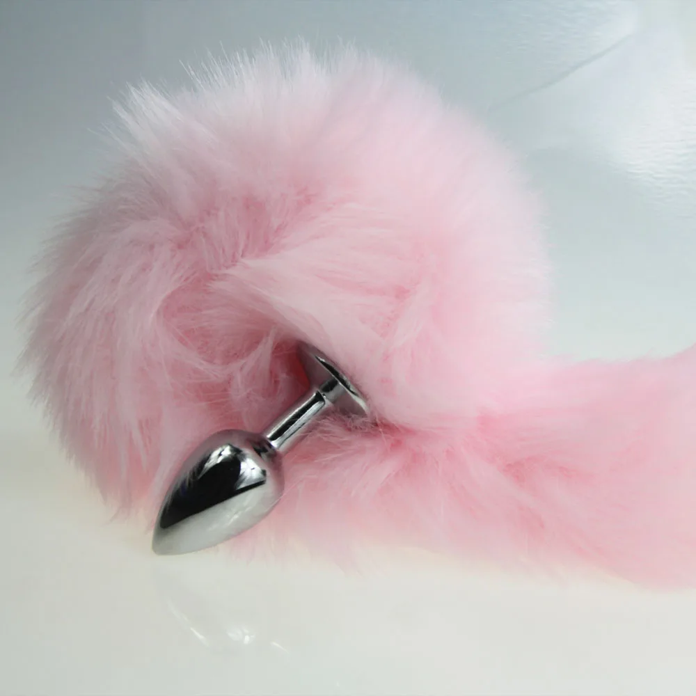 pink Fox/Dog Tail Metal Furry Anal Plug Sexy Toys Butt BDSM Flirt Anus For Women WILD cat Adult Toy roleplaying | Красота и здоровье