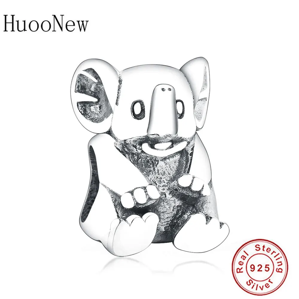 HN0940 HuooNew, браслет Pandora, 925 пробы, серебряный, черный и белый цвета, эмаль, тайцзи, иньян, бусины, изготовление, подарок - Цвет: HN0940
