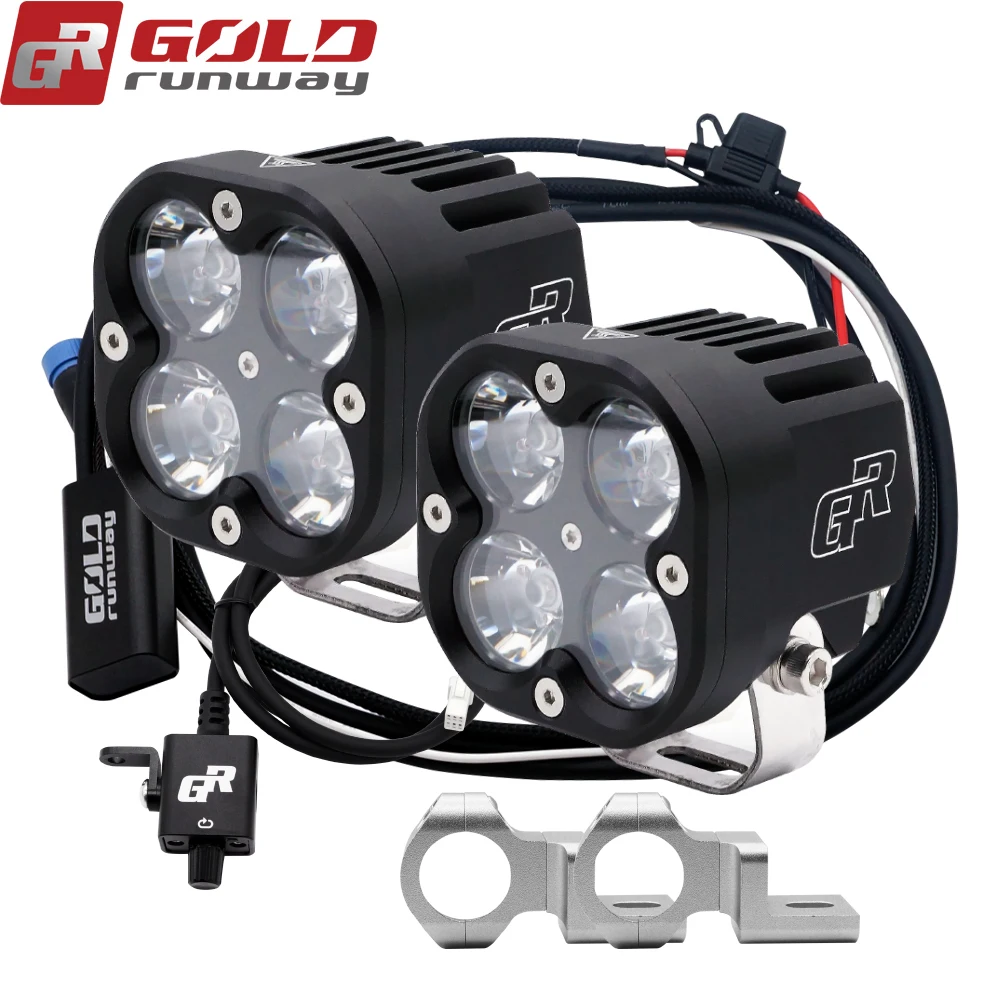 Goldrunway мотоцикл Точечный светильник головной светильник фары GR-X4 XPL 40 Вт Led супер светильник Dc12V Универсальный Мотокросс вспомогательный светильник