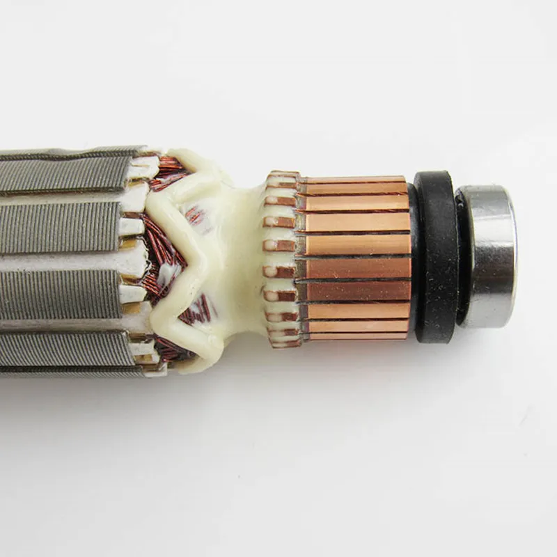 Арматурный ротор для MAKITA 515613 9 510107 9558HNR 9558NB 9556NB 9556HN 9558HN 9557NB 9557HN 9556HNG 9558NBR Якорный AC220