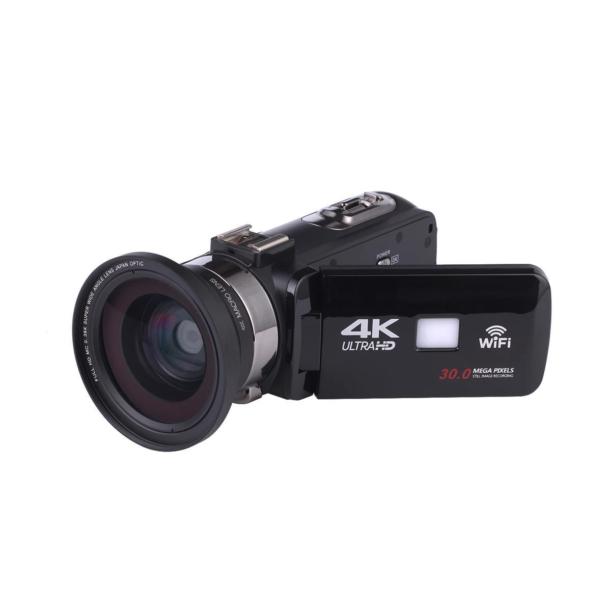 KINCO 4K WiFi Ultras HD 1080P CMOS 12 миллионов пикселей сенсор Цифровая видеокамера DV+ объектив+ микрофон
