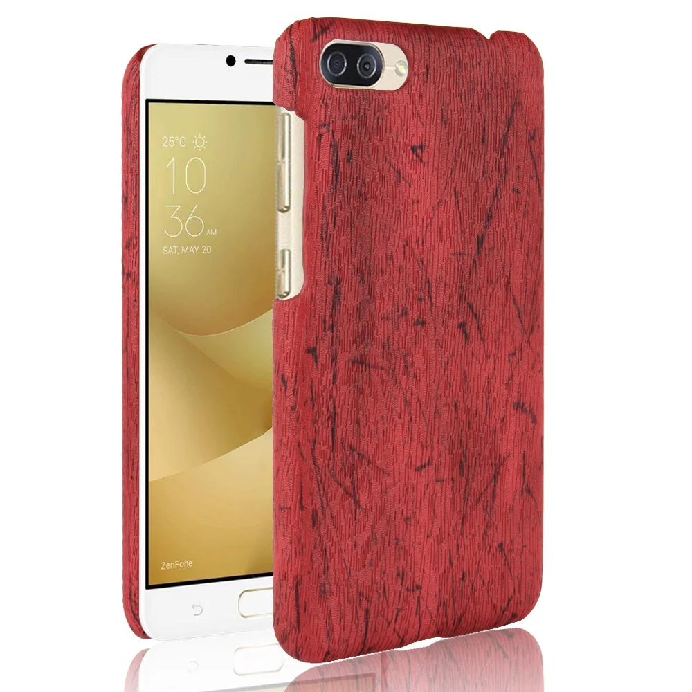 ZC520KL 5.2&quot Luxury Woodern Skin Retro Leather Case For Asus Zenfone 4 MAX Cover Shockproof Hard Phone Cases Fundas Bag |