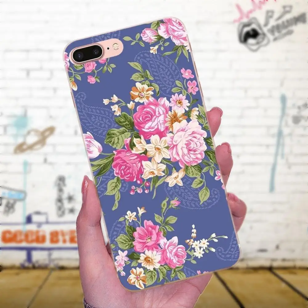 Для Huawei P7 Honor 4C 5A 5C 5X 6 6C 6A 6X 7 7X 8 9 V8 V10 Y3II Y5II Y6II G8 Play Lite опт цветной розовый цветок пион