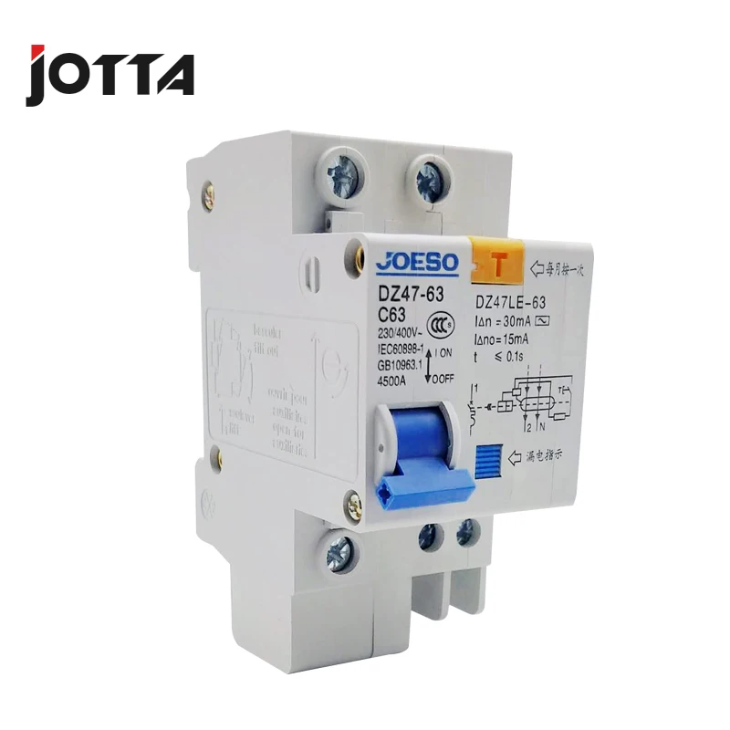 DZ47LE 63 63A1P + N mini type прерыватель цепи при утечке на землю|leakage circuit breaker|circuit breakerearth