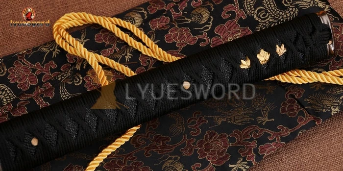 LYUESWORD ручная работа меч катана Заостренное лезвие полное Tang самурайский Декор