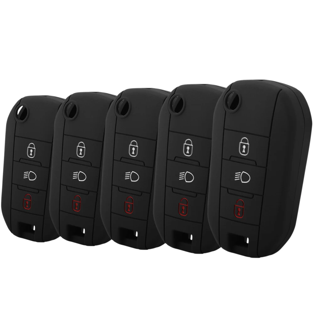 Мягкий силиконовый чехол для ключей от машины Citroen C4L CACTUS C5 C3 C6 C8 Picasso Xsara Peugeot 3008 308