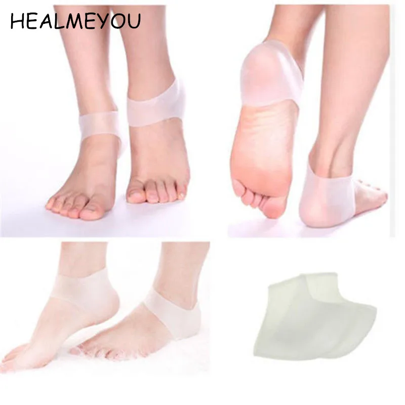 1 пара новых силиконовых носков для ухода за ногами Увлажняющие гелевые носки на