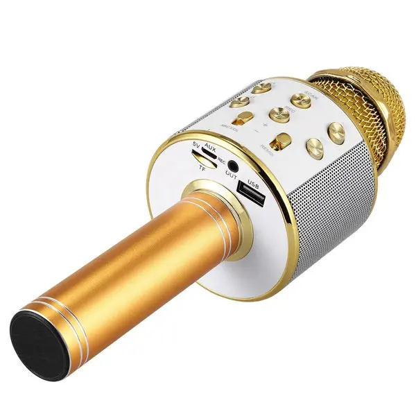 Беспроводной караоке микрофон Портативный Bluetooth мини домашний KTV для